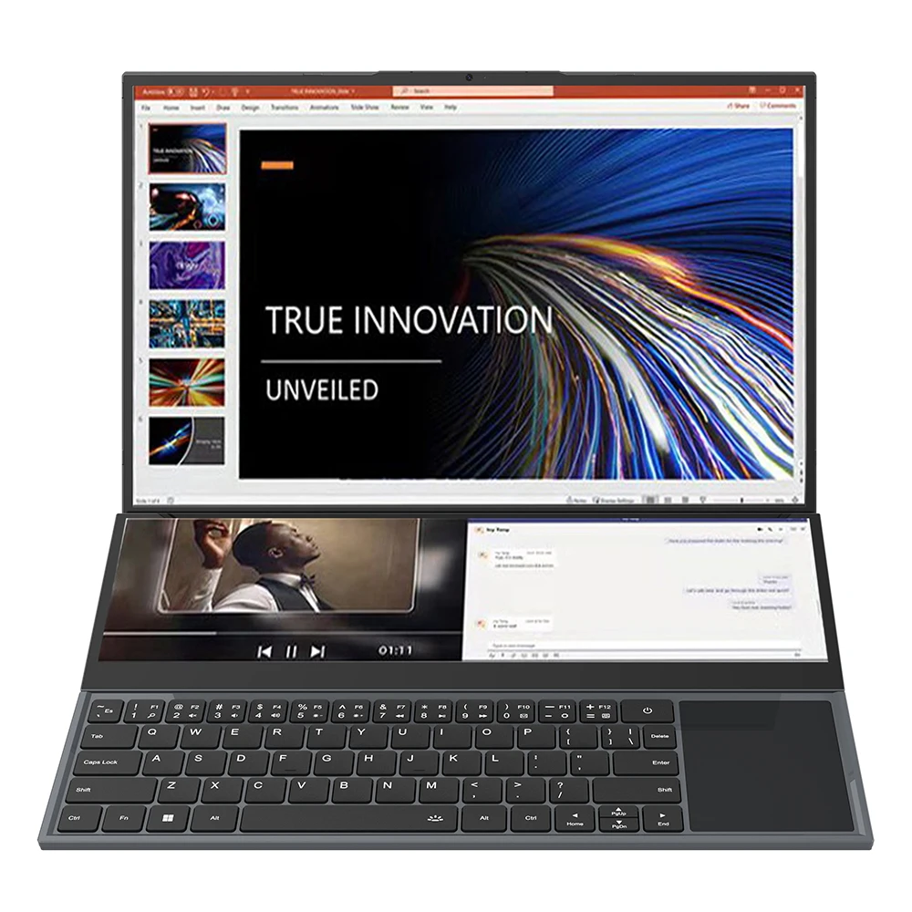 Dual-screen Laptop 14 inch Touch LCD 16GB/8GB RAM 1TB/512GB SSD I7 9th Generation 6 Cores Gaming Laptops Notebook