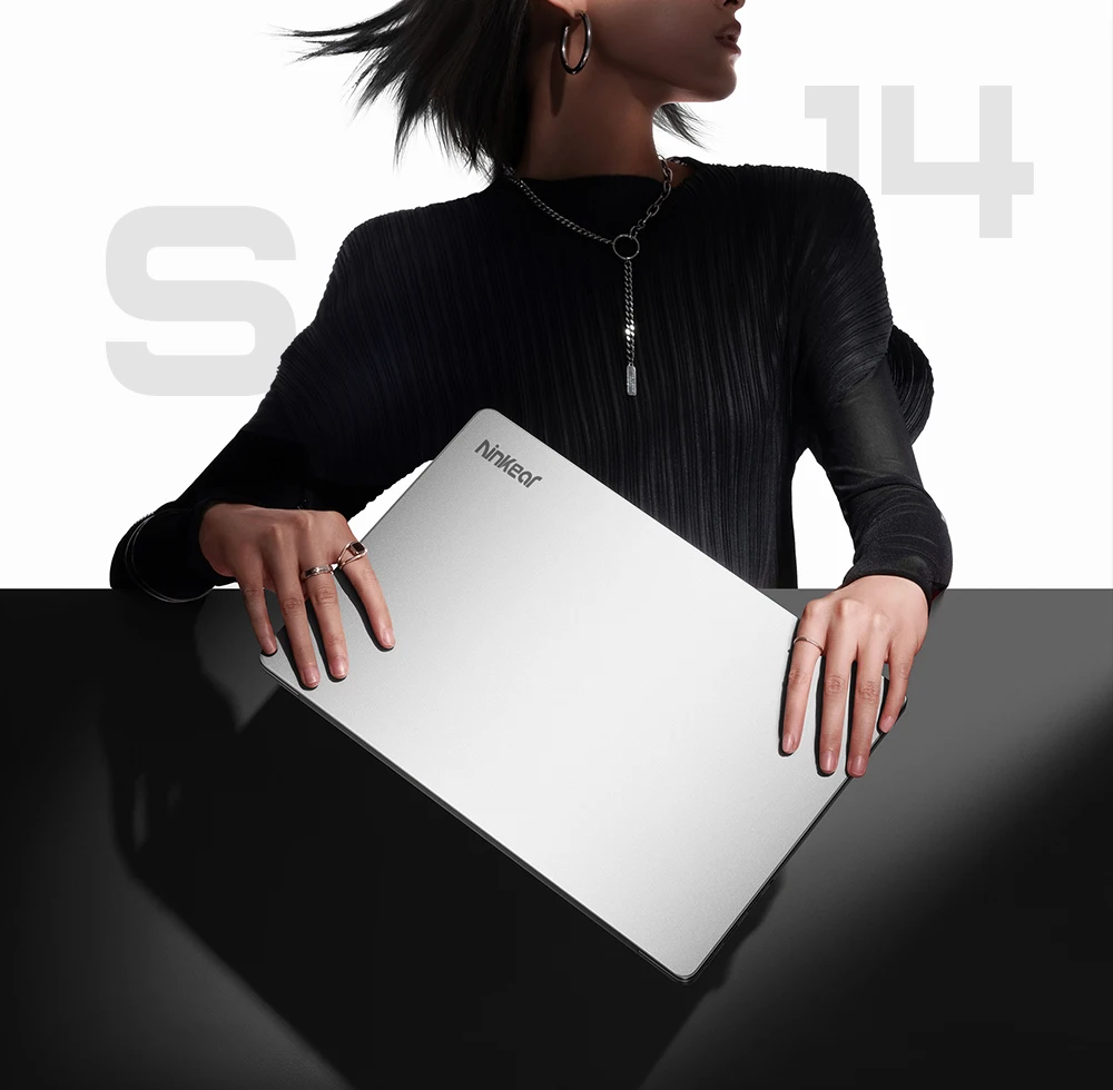 Ninkear 14 Inch Laptop AMD Ryzen 5 6600H 16GB LPDDR5 RAM 512GB SSD 2.2K IPS Display 100% sRGB Ultra Slim 1KG Notebook PC WiFi 6 Bluetooth 5.3 Fingerprint Unlock PD65W Fast Charge Metal Body