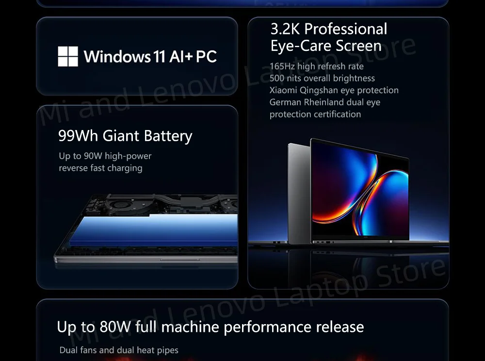 【Russia Stock】Xiaomi REDMI Book Pro 16 2026 Ultra5-338H/Ultra X7-358H 32GB+1TB 16" 3.2K 165Hz Screen