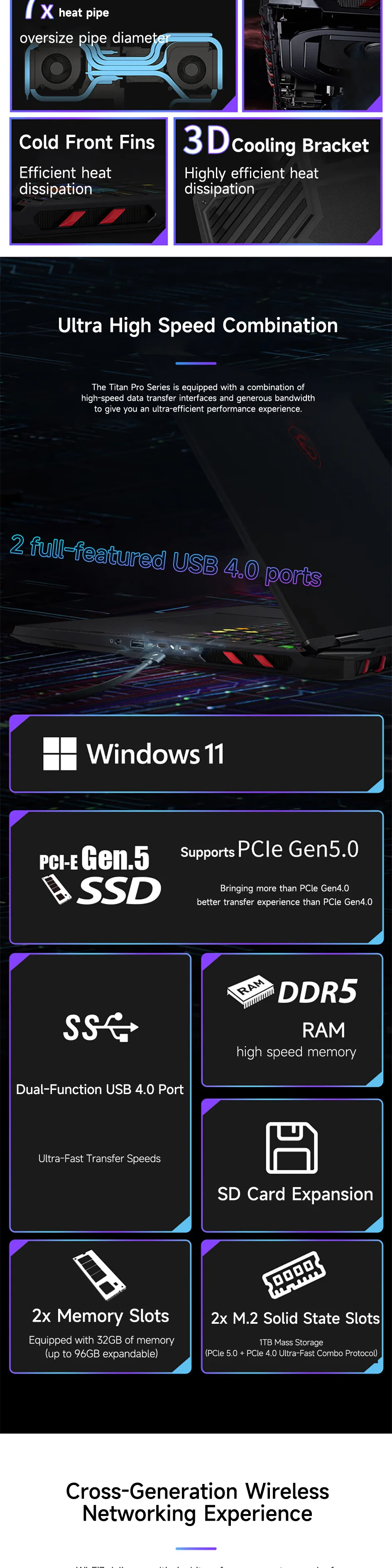 2026 MSI Raider A18 HX Gaming Laptop 2.5K QHD 240Hz IPS Screen Notebook AMD R9-9955HX3D 16GB 1TB RTX5070Ti Netbook Computer PC