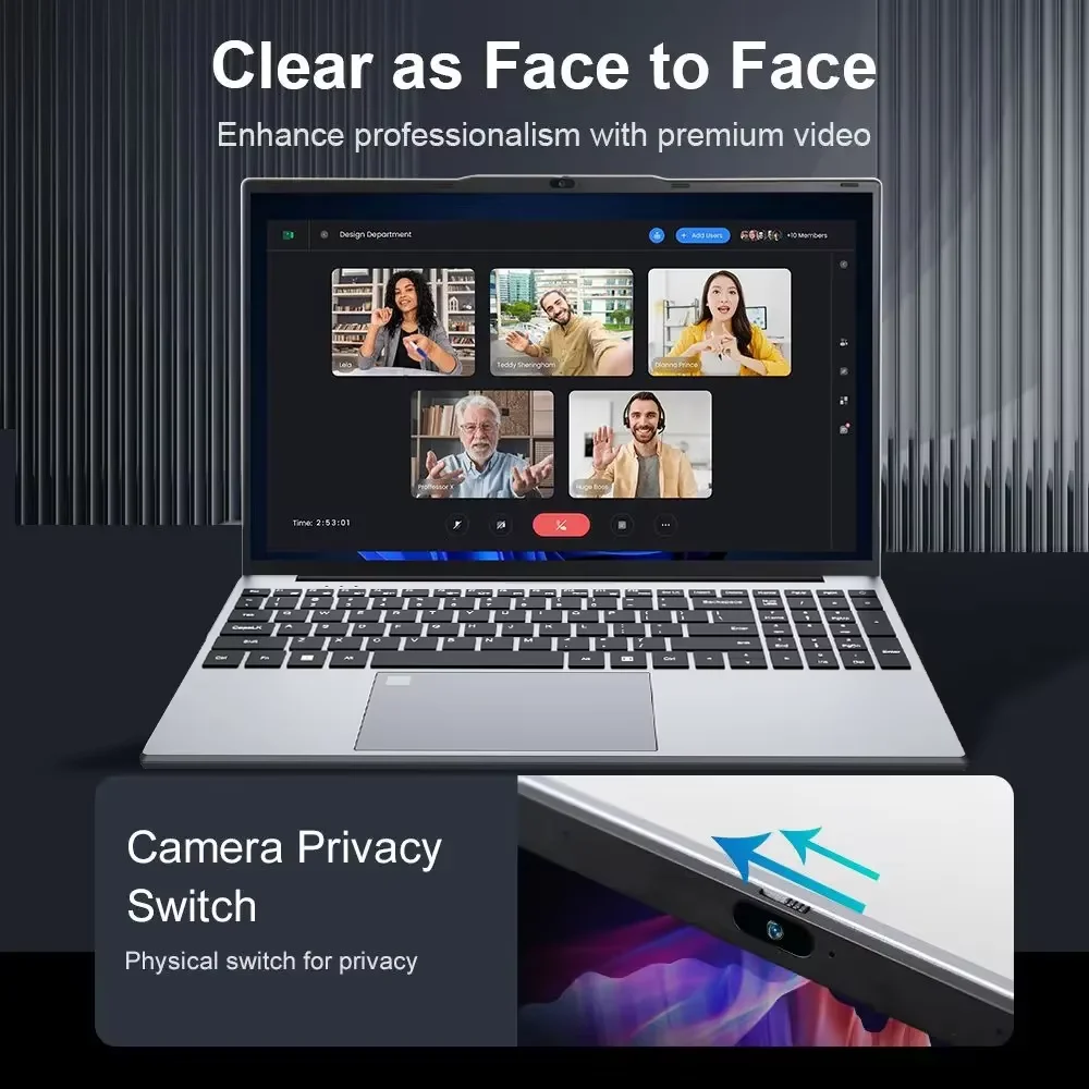 [3-Year Warranty] 2026 15.6" Ultra Slim Laptop Intel Core I9-9900  32GB RAM 2TB SSD 1080P FHD Windows 11 High-Performance Portable Notebook