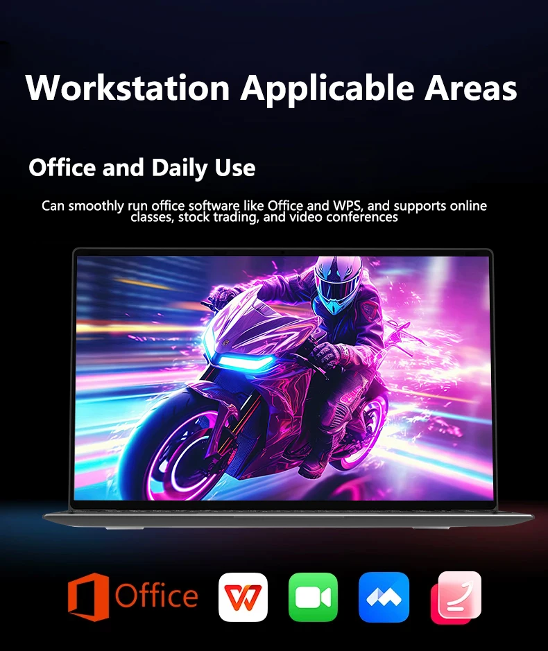 NAIWO 2026 14.1"Ultra Slim Laptop Windows11 16GB 2TB SSD Gamer Notebook Intel 4405U 1920*1080 Display Office Study Computer PC
