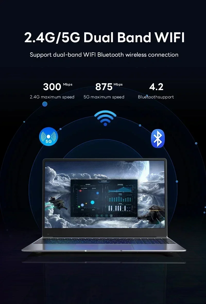 LENO 14.1" Ultra Slim Laptop 32GB 2TB Gaming Computer PC Intel Core i9-9900 Windows11 Gamer office Ultra Slim Notebook 1080P HD