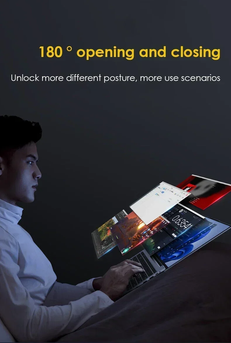 LENO 14.1" Ultra Slim Laptop 32GB 2TB Gaming Computer PC Intel Core i9-9900 Windows11 Gamer office Ultra Slim Notebook 1080P HD