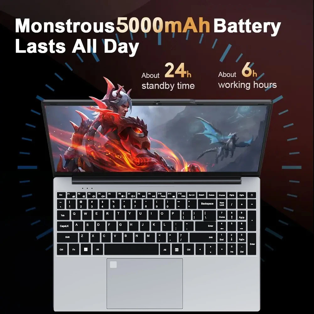 Xiaman 2026 15.6" Portable Laptop Computer 16Gb Ram 1Tb Ssd Intel Core I3 Office Windows 11 Notebook Pc with Backlit Fingerprint