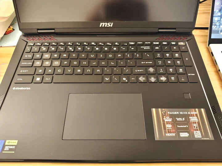 2025 MSI Raider 18 HX AI Gaming Laptop 18 Inch 4K Mini LED 120Hz UHD+ Screen Netbook Ultra 9-285HX RTX5080 64GB 4TB Notebook PC