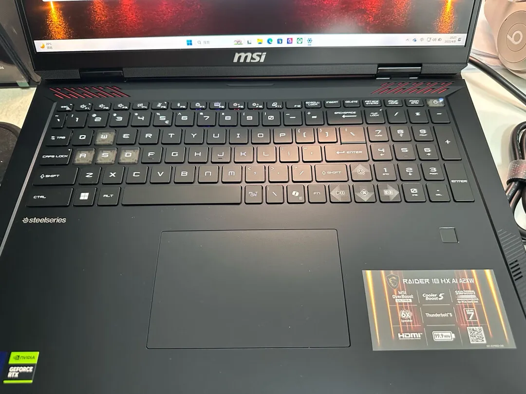 2025 MSI Raider 18 HX AI Gaming Laptop 18 Inch 4K Mini LED 120Hz UHD+ Screen Netbook Ultra 9-285HX RTX5080 64GB 4TB Notebook PC