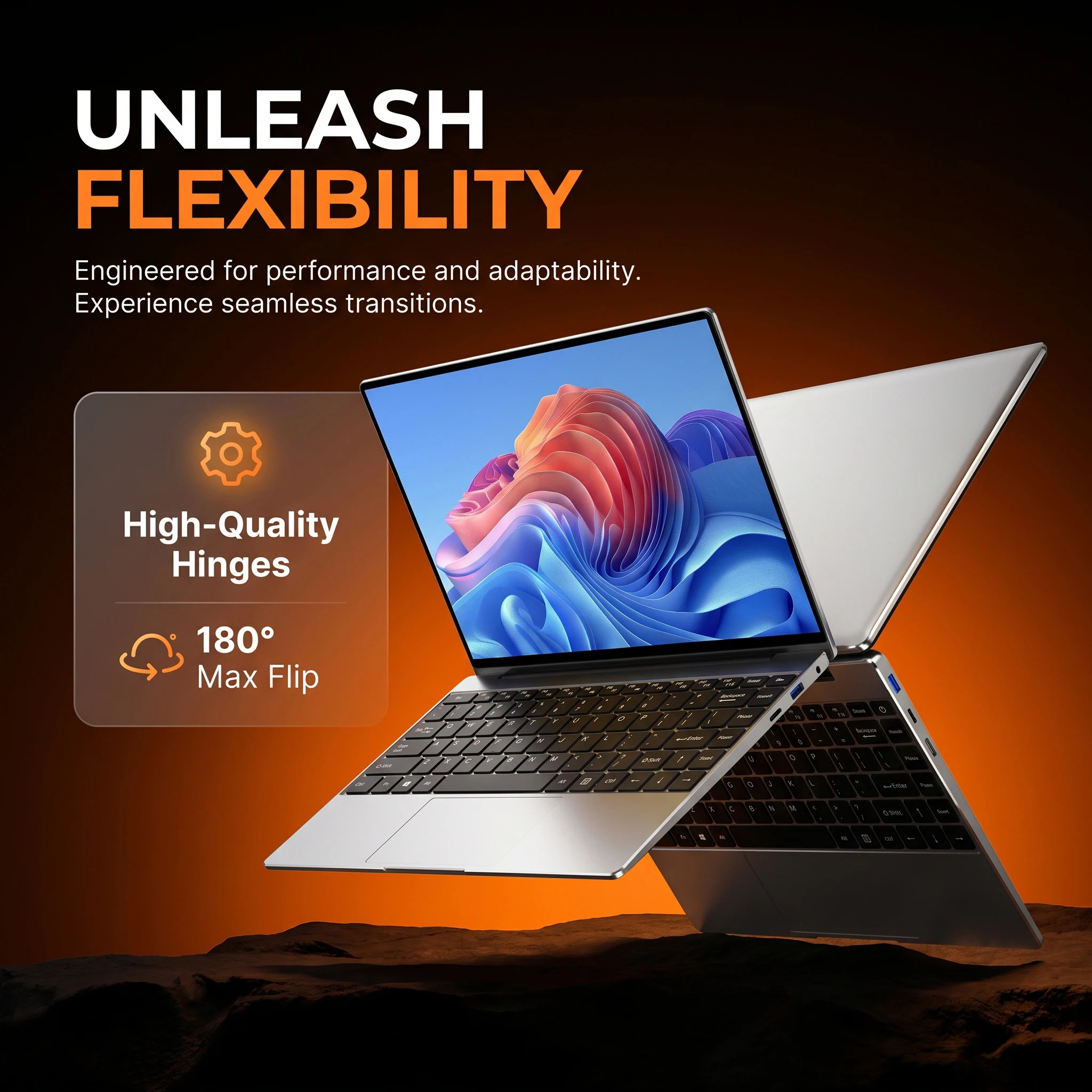 Ultra Slim 14.1" Laptop 16GB RAM 2TB SSD Intel N3700 Windows 11 Pro Gamer Notebook 1920*1080 Display Office Study Computer PC