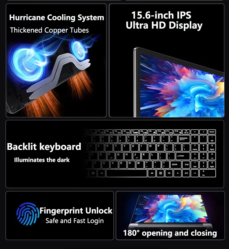 NAIWO HOT 15.6" Laptop 32GB 2TB Windows 11 Intel Core i9 9900 Gaming Computer PC 1920*1080 HD Gamer office Ultra Slim Notebook