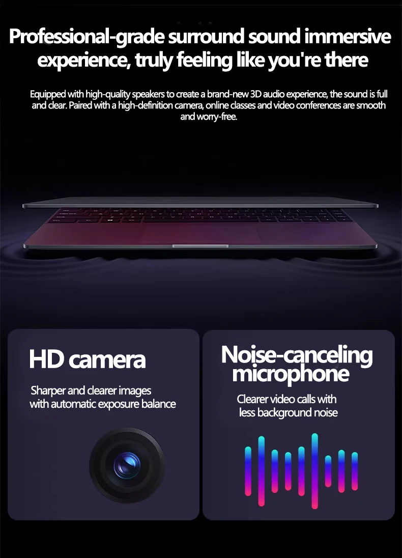 NAIWO HOT 15.6" Laptop 32GB 2TB Windows 11 Intel Core i9 9900 Gaming Computer PC 1920*1080 HD Gamer office Ultra Slim Notebook