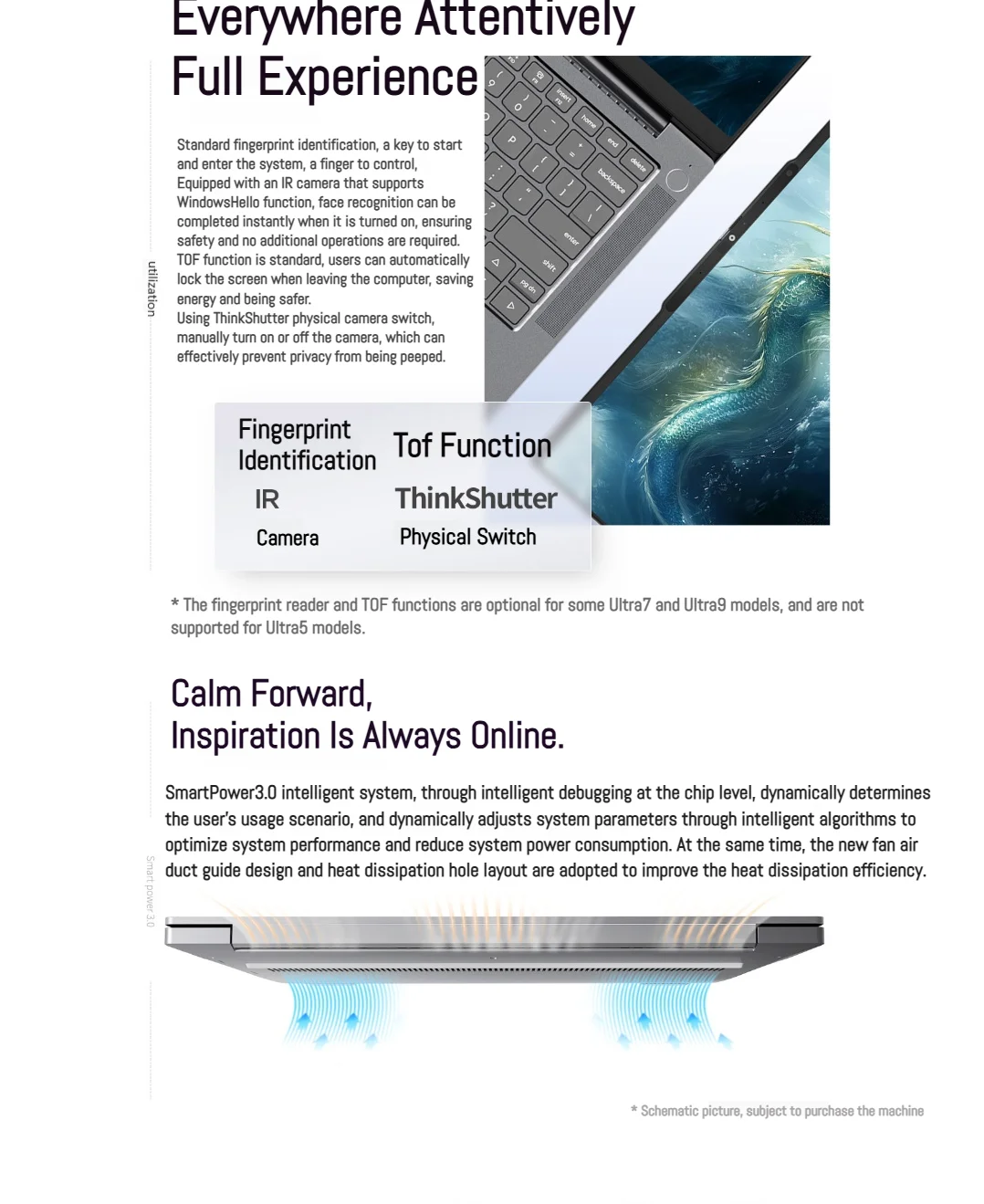 Lenovo ThinkBook 14+ Laptop Ultra 5 225H/Ultra 7 255/Ultra 9 285H/Intel Arc 130T/140T 32GB DDR5 1T SSD 14.5 inches 120Hz Screen