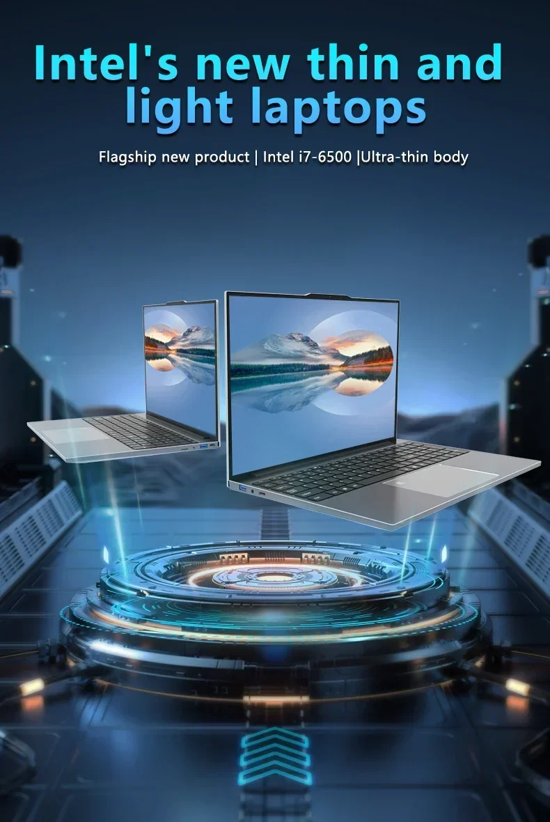 Xiaman Business 2026 NEW 15.6'' Windows 11 Laptop Intel Core I7 6500U Computer 16Gb Ram 512Gb 1Tb Ssd Notebook Pc Gamer Fingerprint Unlock Gaming Laptops Backlit Keyboard Laptop 1920*1080P