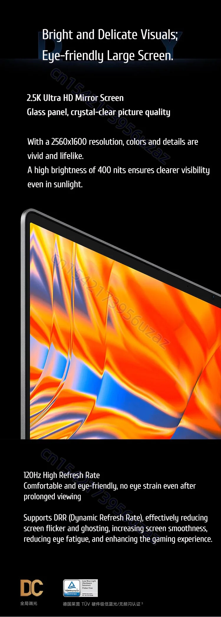 Xiaomi Redmi Book 16 2026 Laptop 16" 2.5K 120Hz Intel Core Ultra 5 125H 16GB+1TB SSD Win11PRO Office Notebook 80Wh Battery