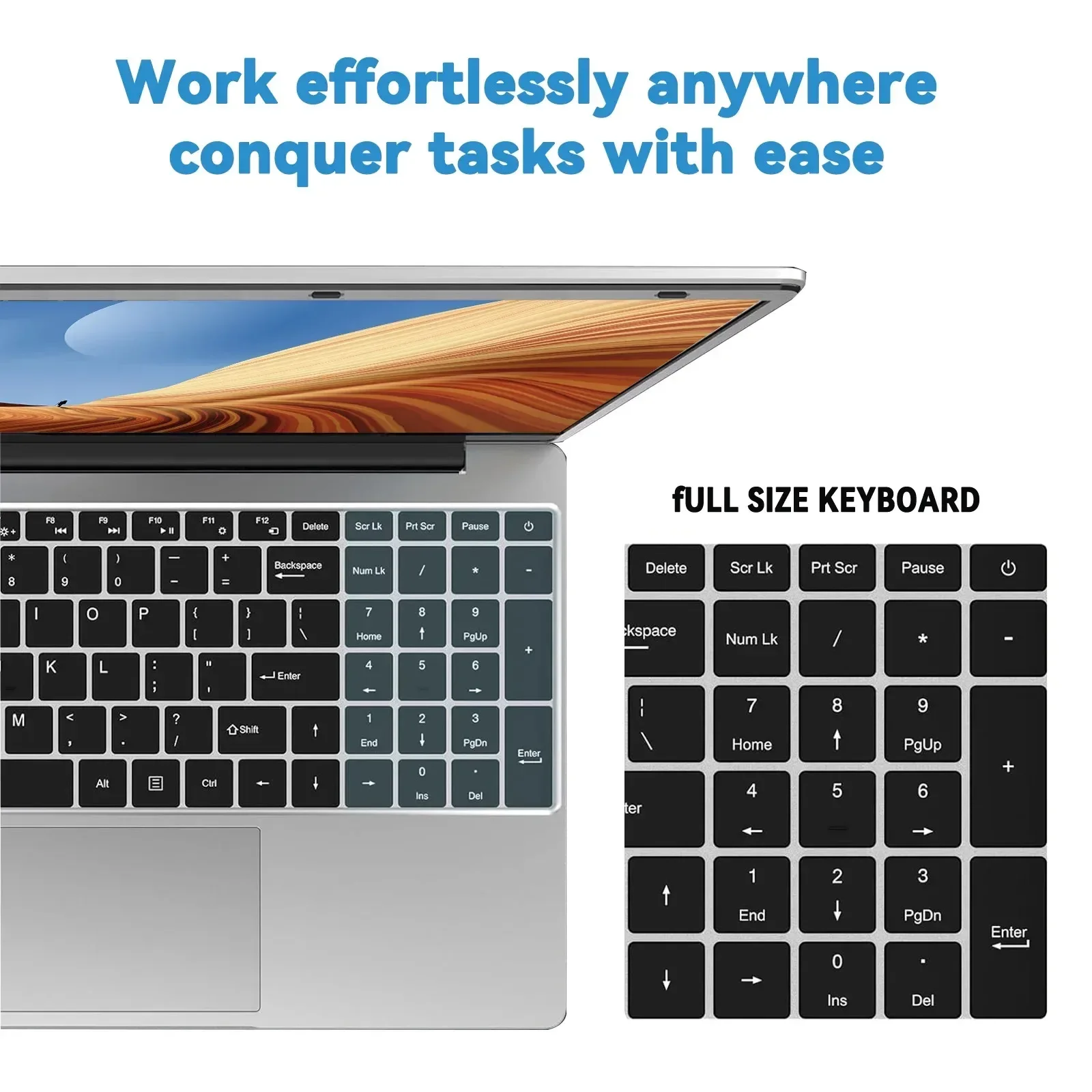 Xiaman 2026 NEW  Business Intel 17.3" Laptop Computer Intel Pentium 6500Y Notebook Computer 16GB RAM 1TB 2TB SSD 1920*1080P Laptops Notebook Windows 11 Fingerprint Office Learning Entertainment Computer PC