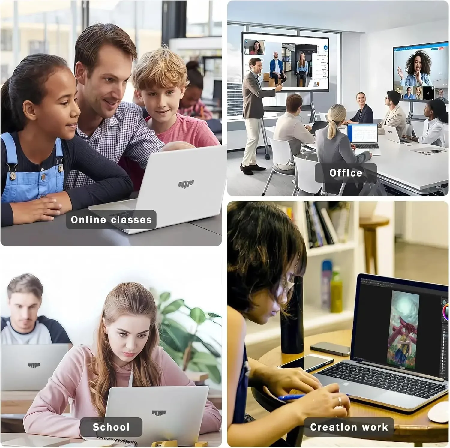 Xiaman 2026 NEW  Business Intel 17.3" Laptop Computer Intel Pentium 6500Y Notebook Computer 16GB RAM 1TB 2TB SSD 1920*1080P Laptops Notebook Windows 11 Fingerprint Office Learning Entertainment Computer PC