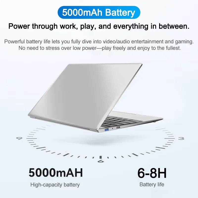 Xiaman 2026 NEW  Business Intel 17.3" Laptop Computer Intel Pentium 6500Y Notebook Computer 16GB RAM 1TB 2TB SSD 1920*1080P Laptops Notebook Windows 11 Fingerprint Office Learning Entertainment Computer PC