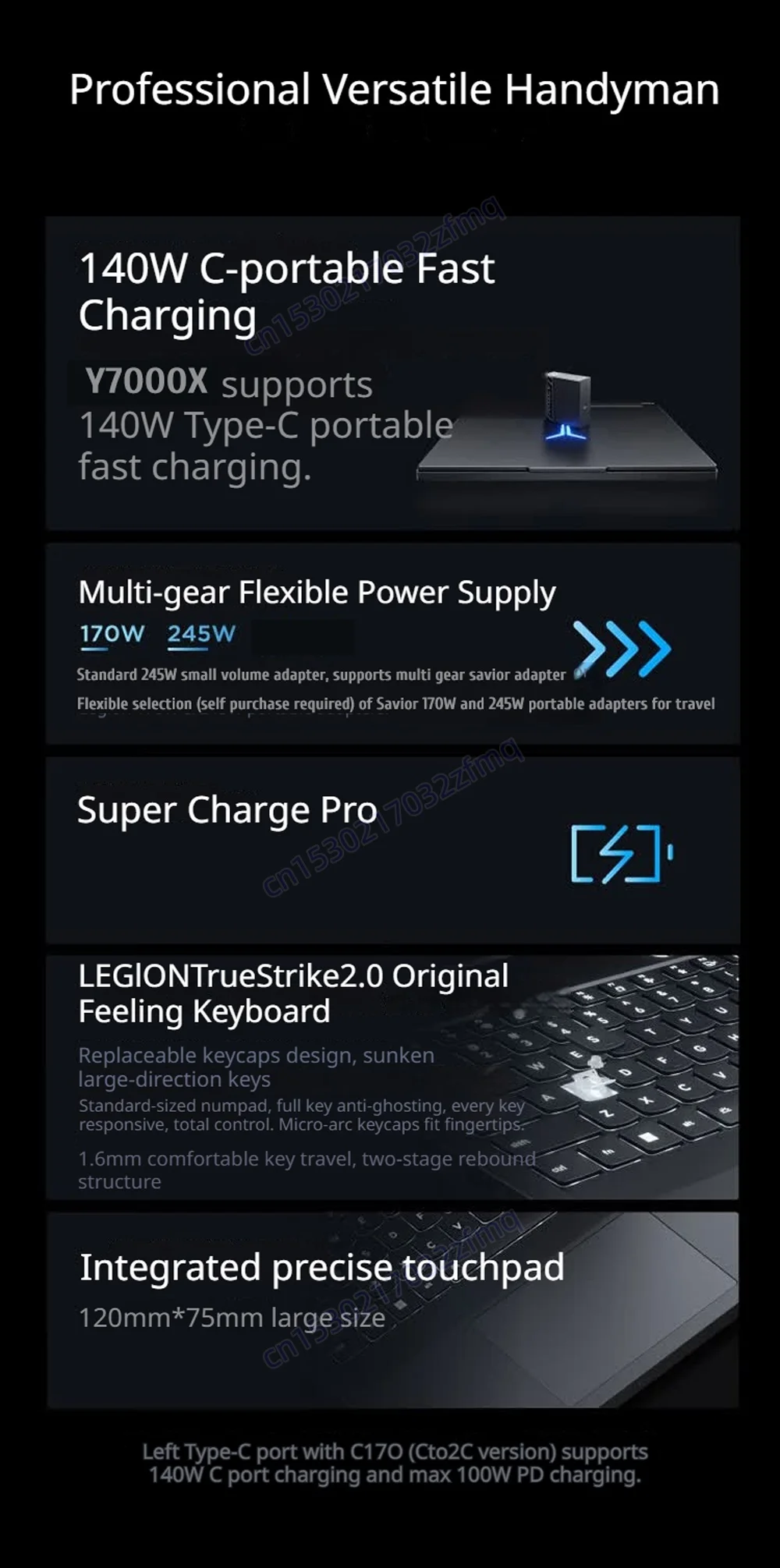 Lenovo Legion Y7000X 2026 E-sports Gaming Laptop Intel Core Ultra 7 251HX 32GB 1TB SSD RTX5060 15.3inch 165Hz -Notebook PC