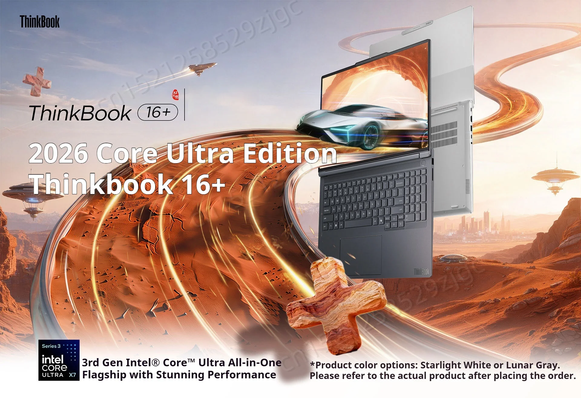 Lenovo ThinkBook 16+ Laptop Ultra 7 255H/ Ultra 9 285H Intel Arc 140T 32BG DDR5 1T SSD 16-inch 3.2K 165Hz Screen Notebook PC