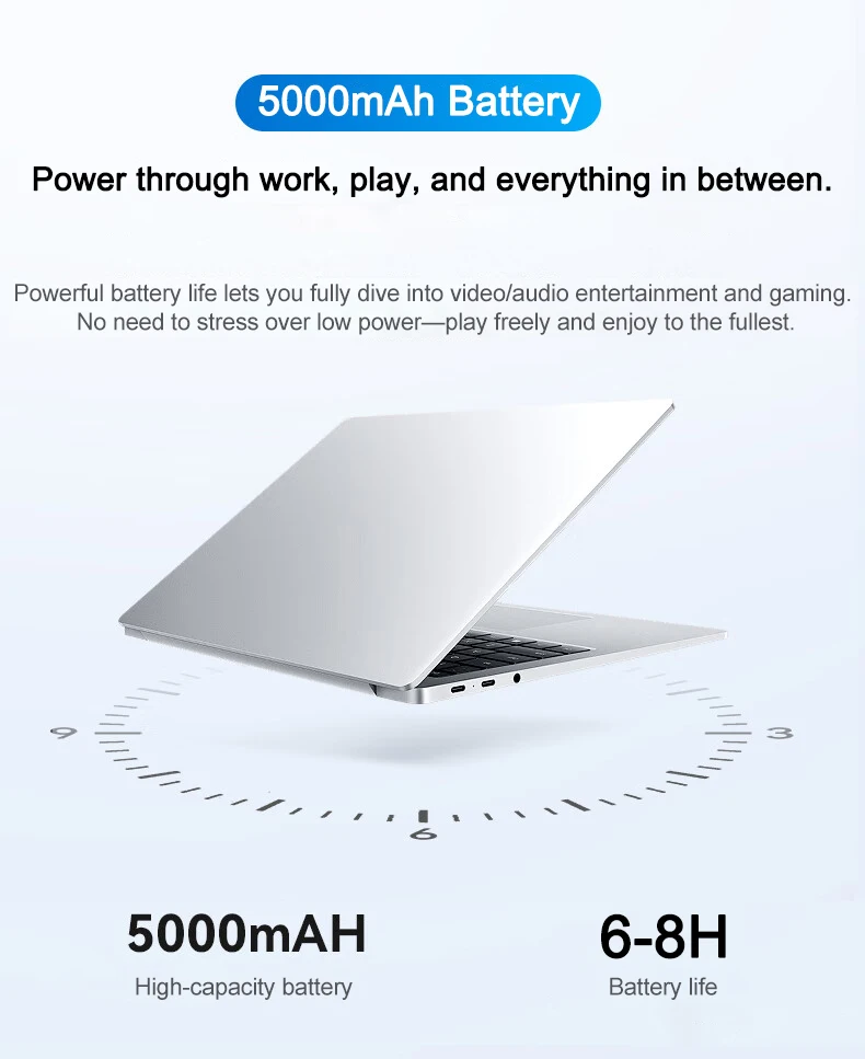 2026 New Ultra‑Slim 14.1 Inch Laptop, Intel Core i7‑8650U, 16GB RAM 512GB M.2 SSD, Windows 11 Pro, Business Office Student Portable Notebook Computer