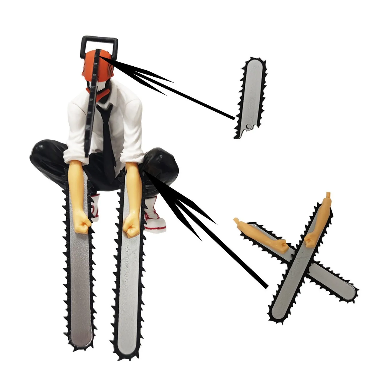 14cm Chainsaw Man Anime Figure Power/Denji Action Figure PVC Chainsaw Man Noodle Stopper Figurine Adult Collection Model Toys
