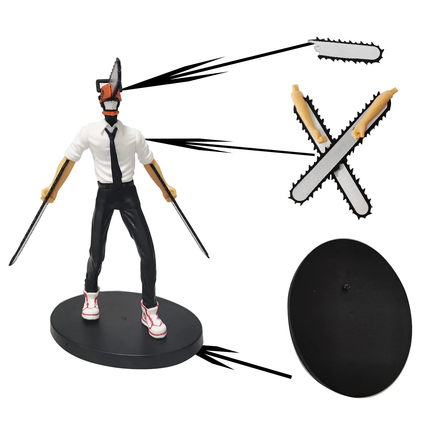 14cm Chainsaw Man Anime Figure Power/Denji Action Figure PVC Chainsaw Man Noodle Stopper Figurine Adult Collection Model Toys