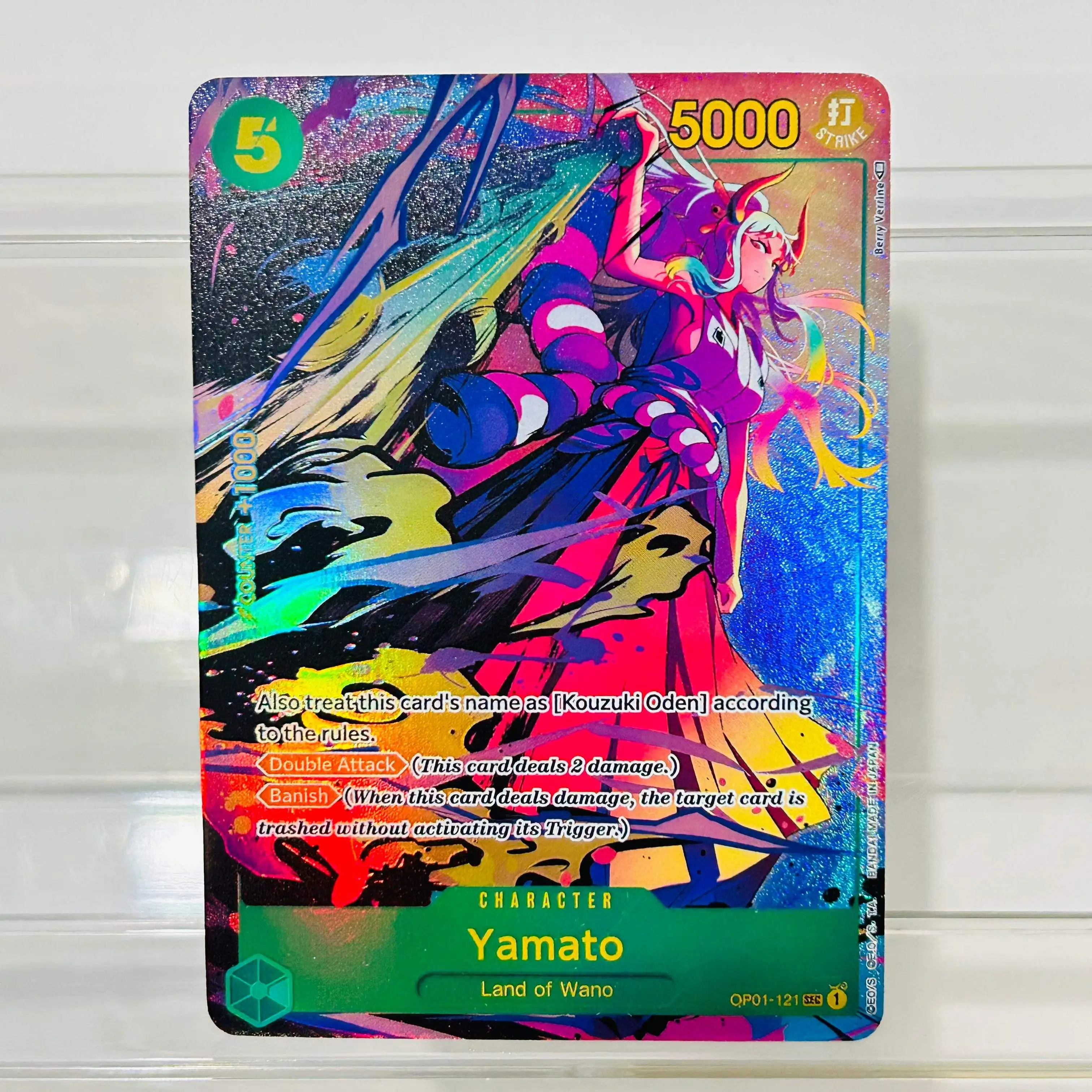 One Piece Nami OP01-016 R Card English Version Holographic Texture Cards Perfect Condition DIY Premium Anime Collection Card