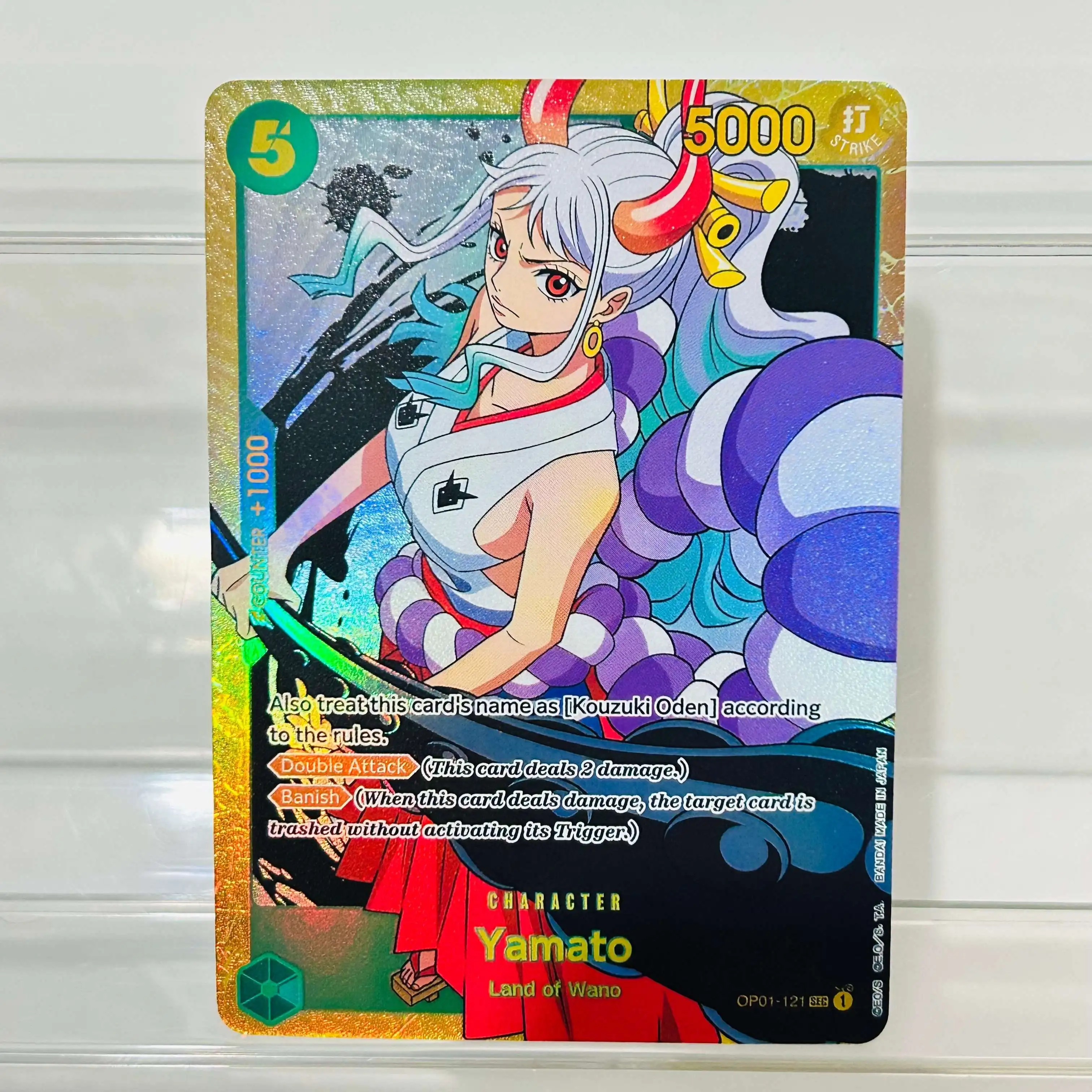 One Piece Nami OP01-016 R Card English Version Holographic Texture Cards Perfect Condition DIY Premium Anime Collection Card
