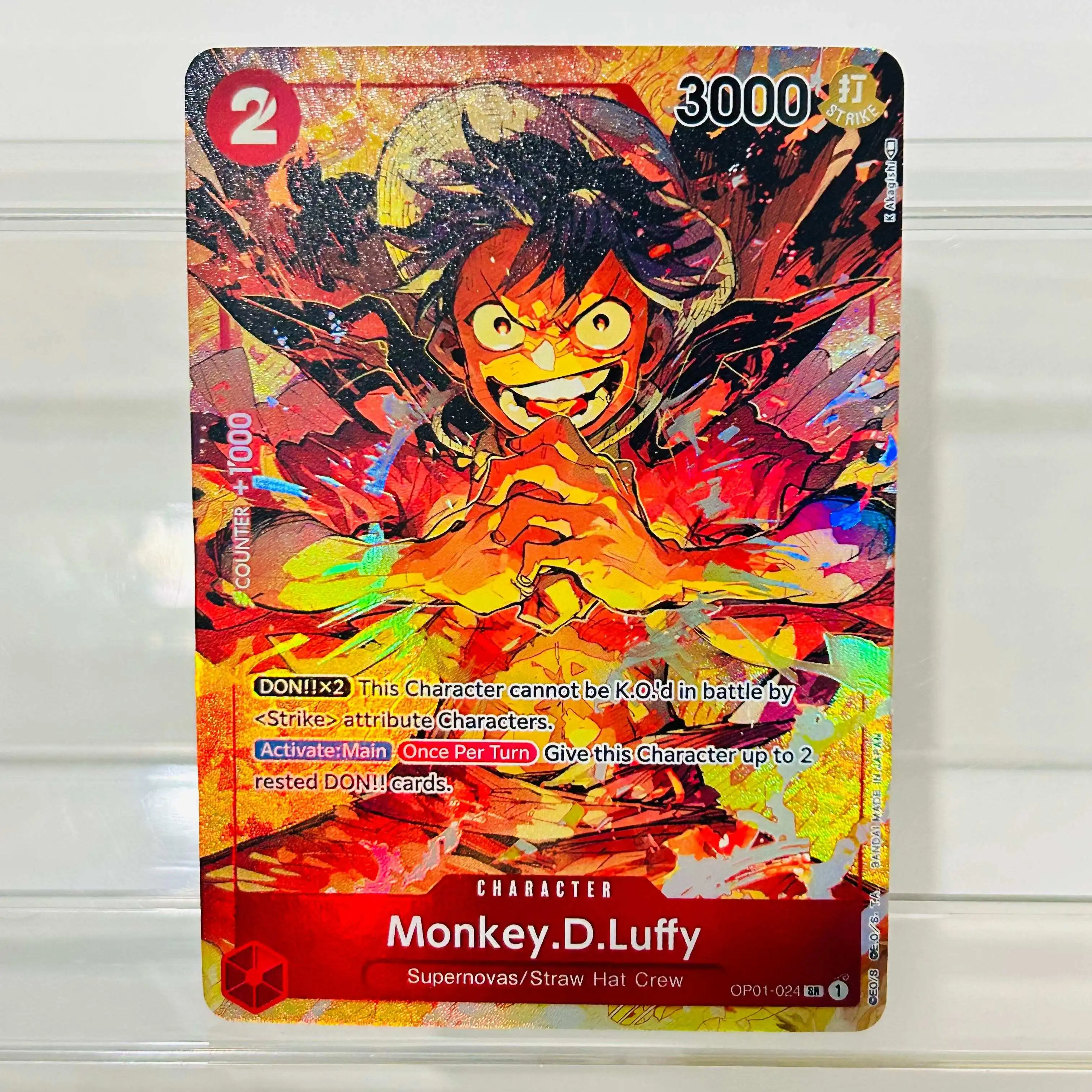 One Piece Nami OP01-016 R Card English Version Holographic Texture Cards Perfect Condition DIY Premium Anime Collection Card