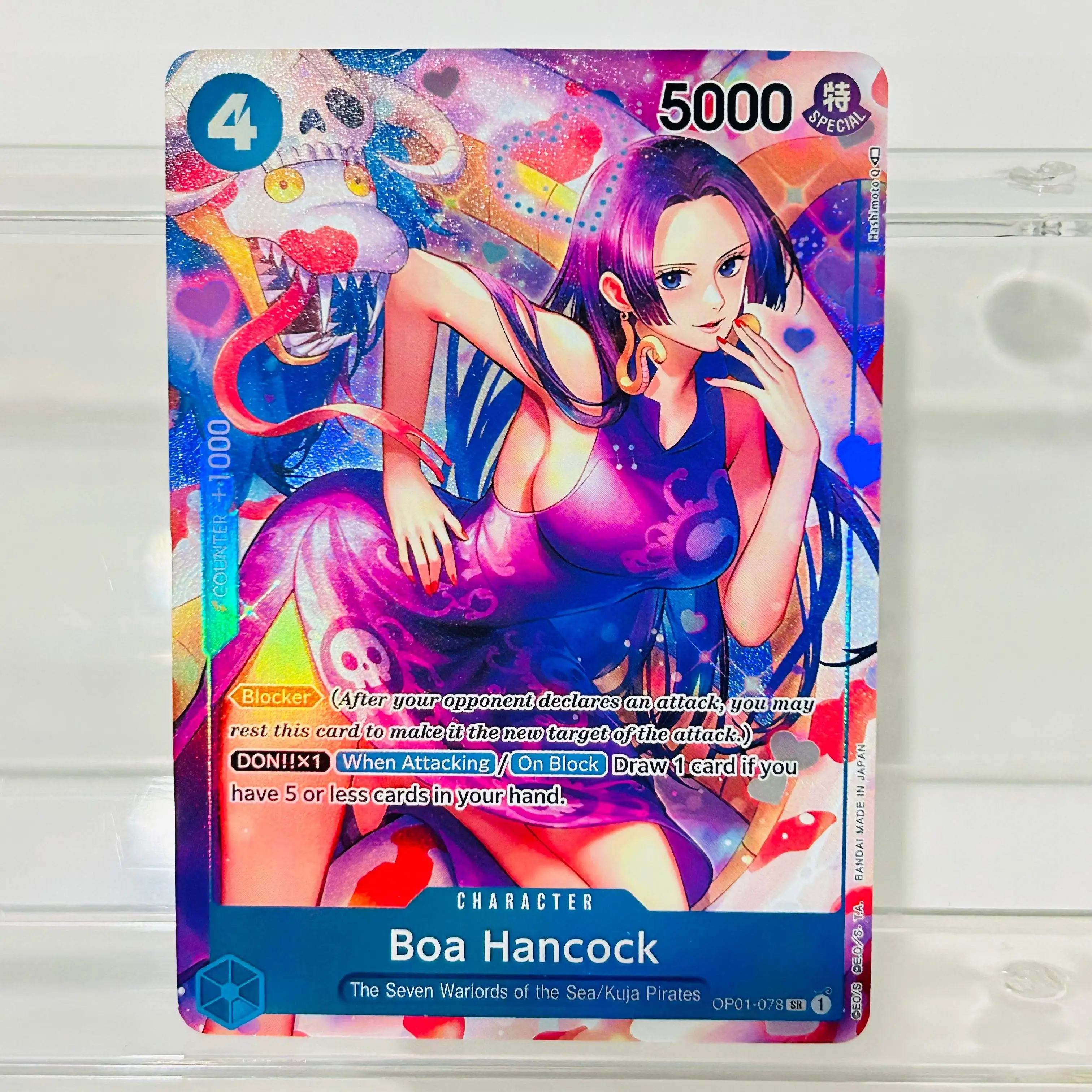 One Piece Nami OP01-016 R Card English Version Holographic Texture Cards Perfect Condition DIY Premium Anime Collection Card