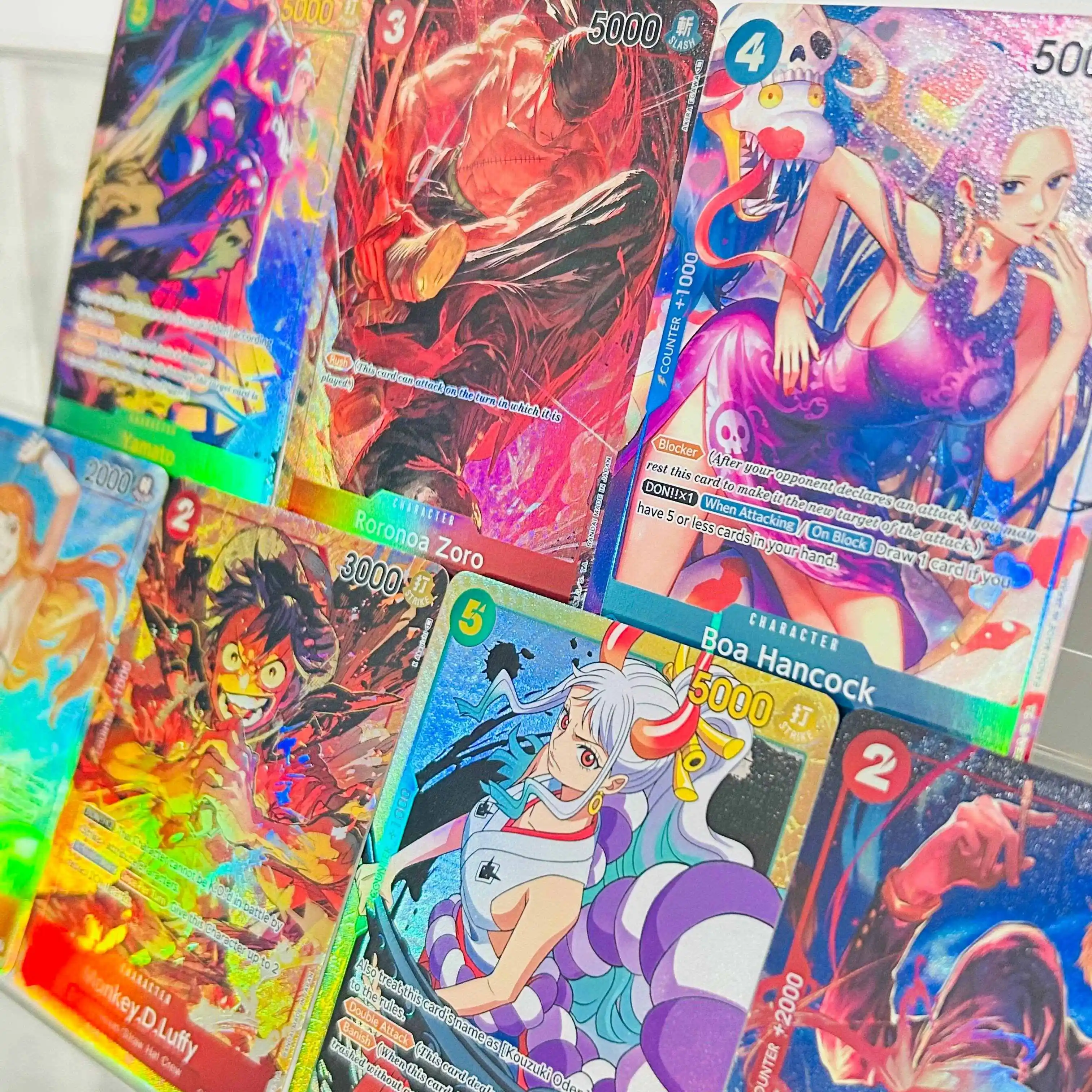 One Piece Nami OP01-016 R Card English Version Holographic Texture Cards Perfect Condition DIY Premium Anime Collection Card