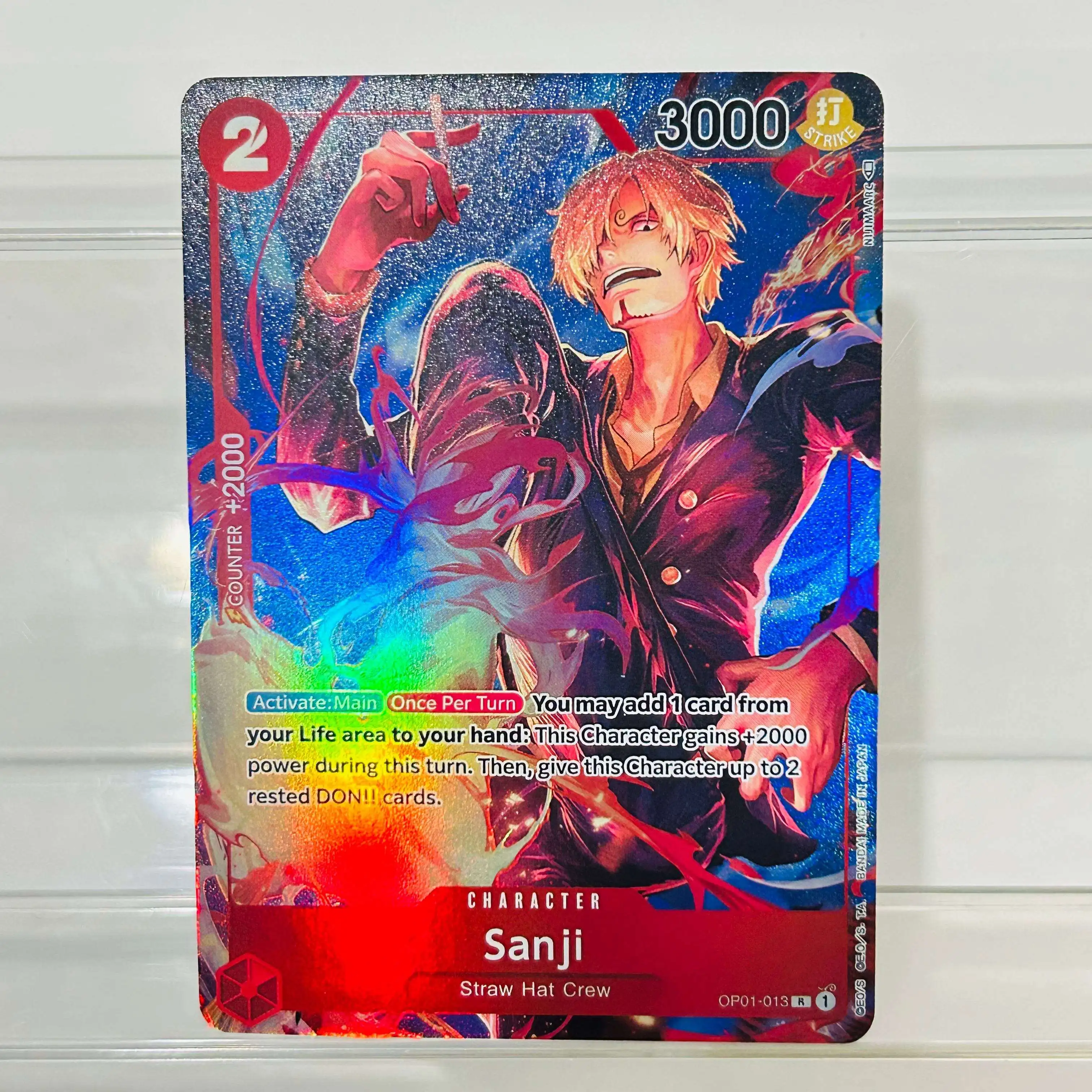 One Piece Nami OP01-016 R Card English Version Holographic Texture Cards Perfect Condition DIY Premium Anime Collection Card