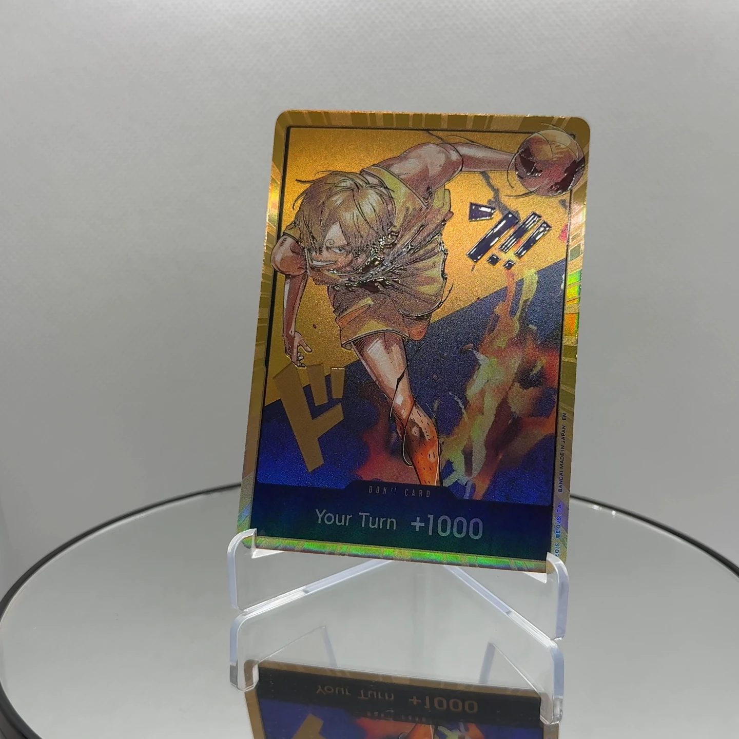 One Piece OPCG English Golden Holographic 3D Textured DON card Straw Hat Crew x Lakers DON card Anime Collectible Cards