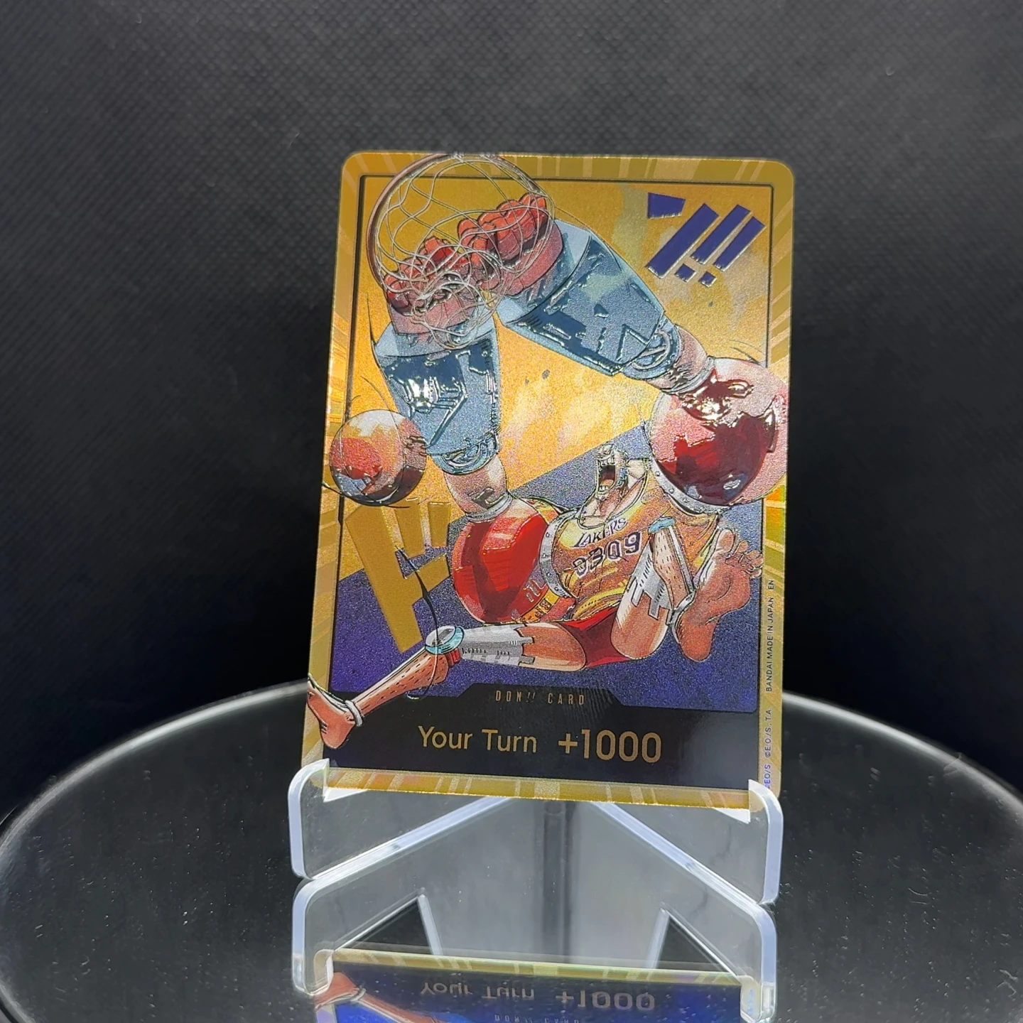One Piece OPCG English Golden Holographic 3D Textured DON card Straw Hat Crew x Lakers DON card Anime Collectible Cards