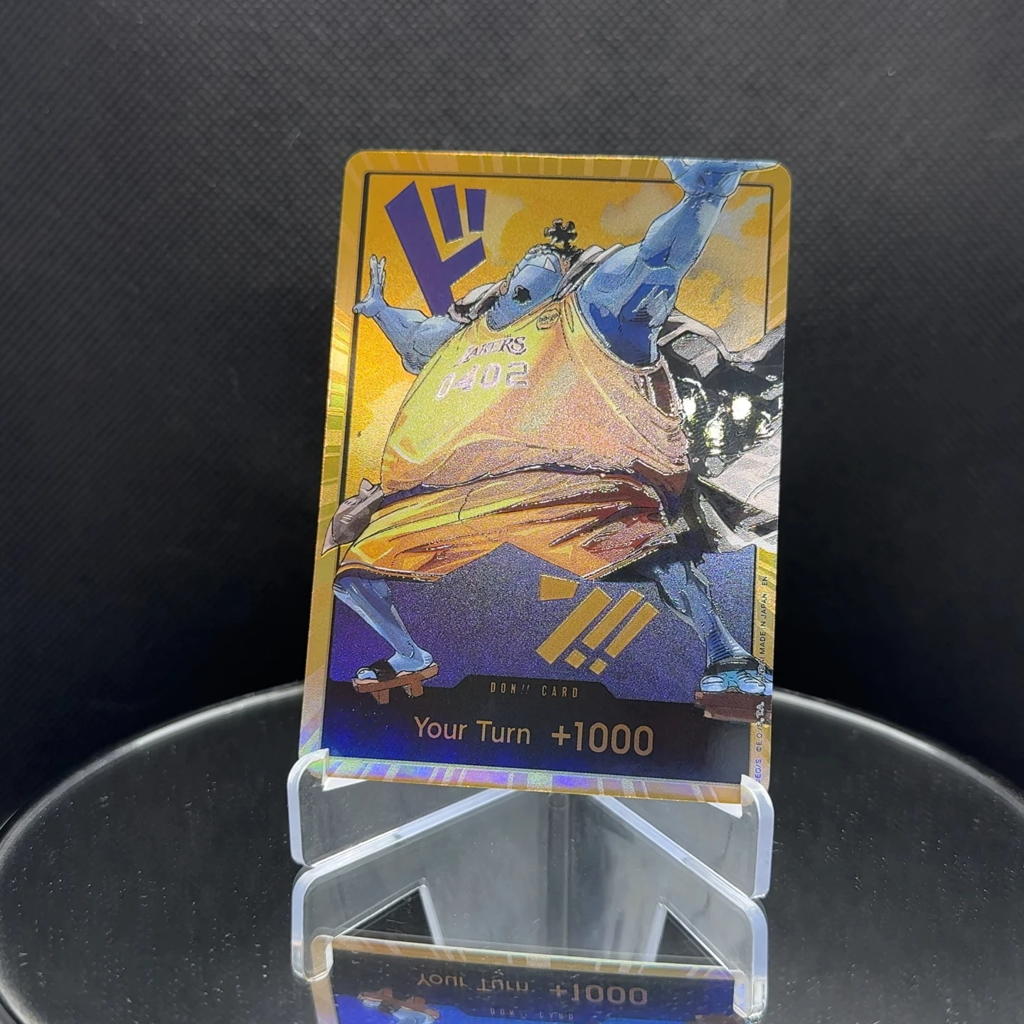 One Piece OPCG English Golden Holographic 3D Textured DON card Straw Hat Crew x Lakers DON card Anime Collectible Cards