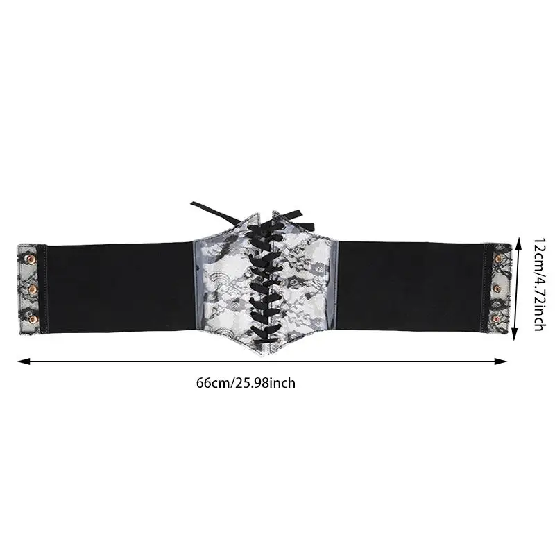 Fashionable Waistband Women's Lace-up Corset Belt, Retro Style For Ladies Suitable For Casual Wear And Special Occasions