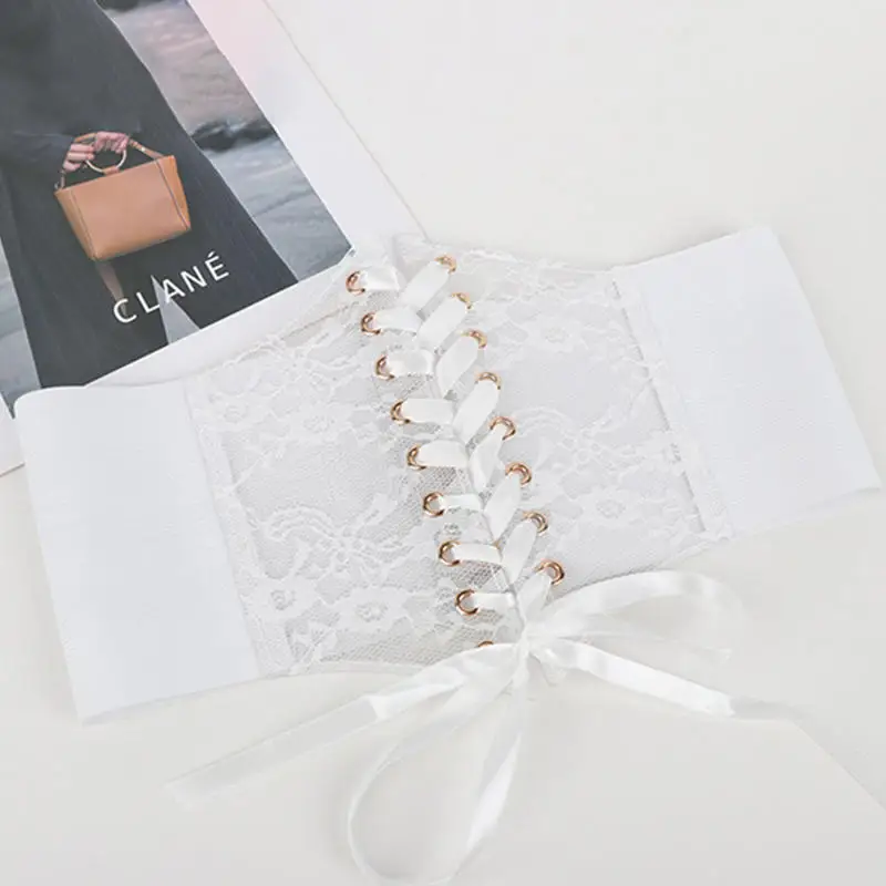 Fashionable Waistband Women's Lace-up Corset Belt, Retro Style For Ladies Suitable For Casual Wear And Special Occasions