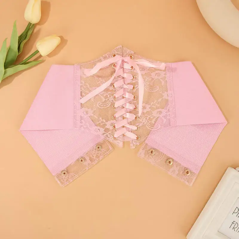 Fashionable Waistband Women's Lace-up Corset Belt, Retro Style For Ladies Suitable For Casual Wear And Special Occasions