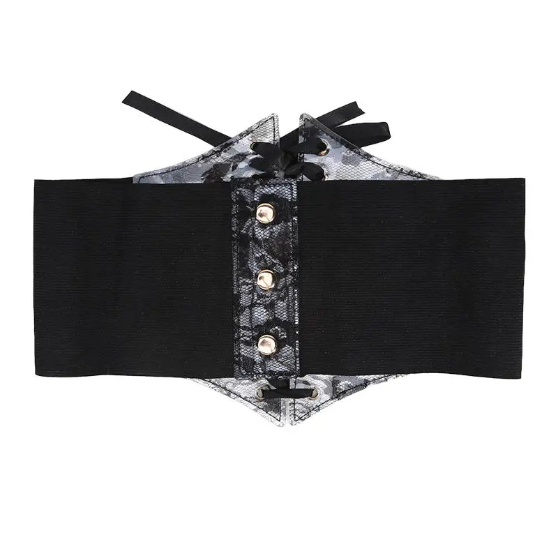 Fashionable Waistband Women's Lace-up Corset Belt, Retro Style For Ladies Suitable For Casual Wear And Special Occasions