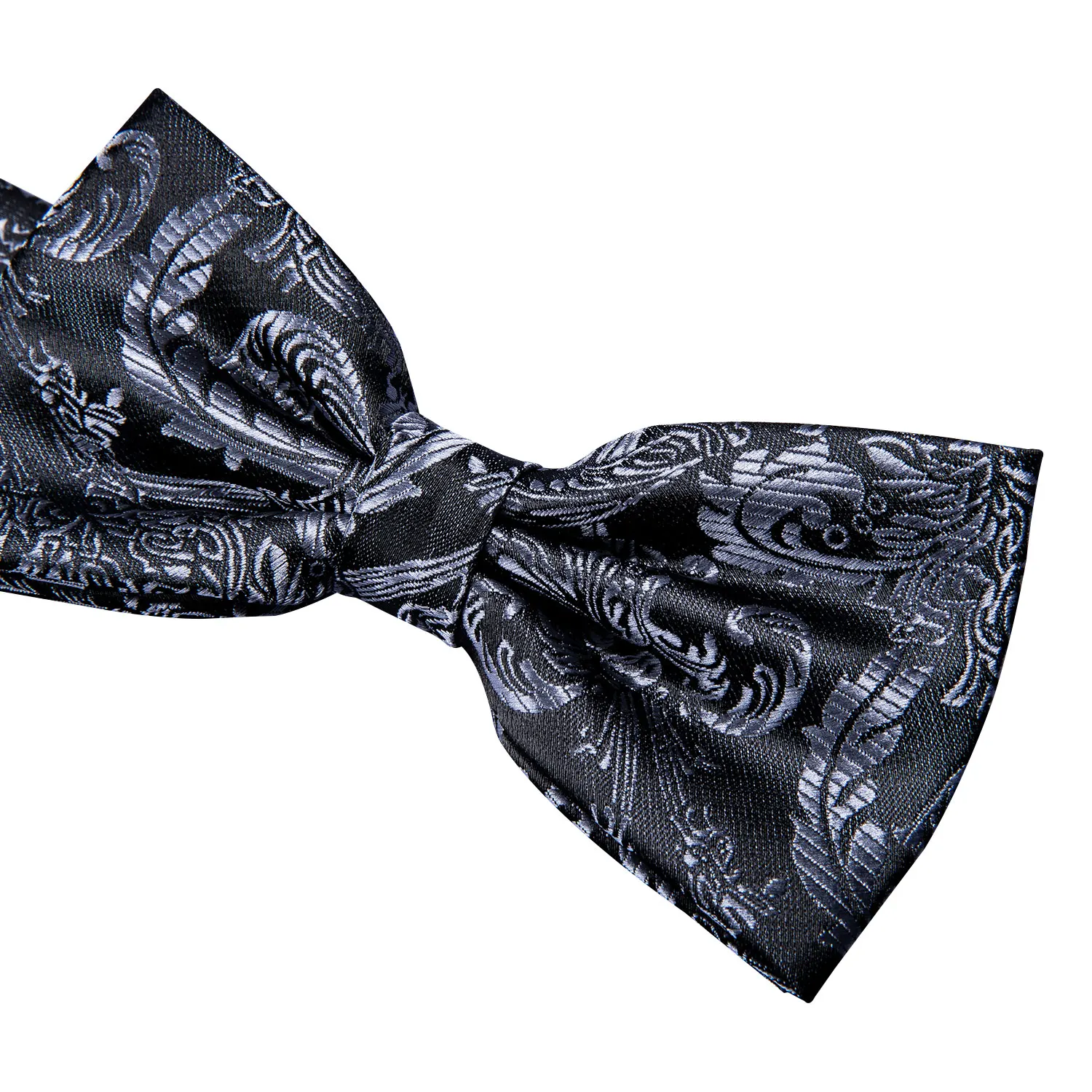 Navy Blue Cummerbund Men Silk Bowtie Pocket Square Cufflinks Sets Classic Paisley Male Accessories Wedding Party Barry.Wang 1031