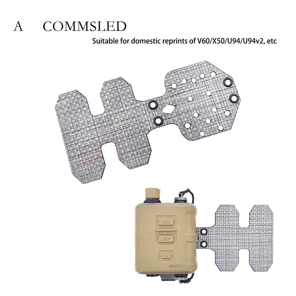 Tactical Vest Universal PTT Fixed Extension Board V60/U94 MOLLE Mounting Plate Imported