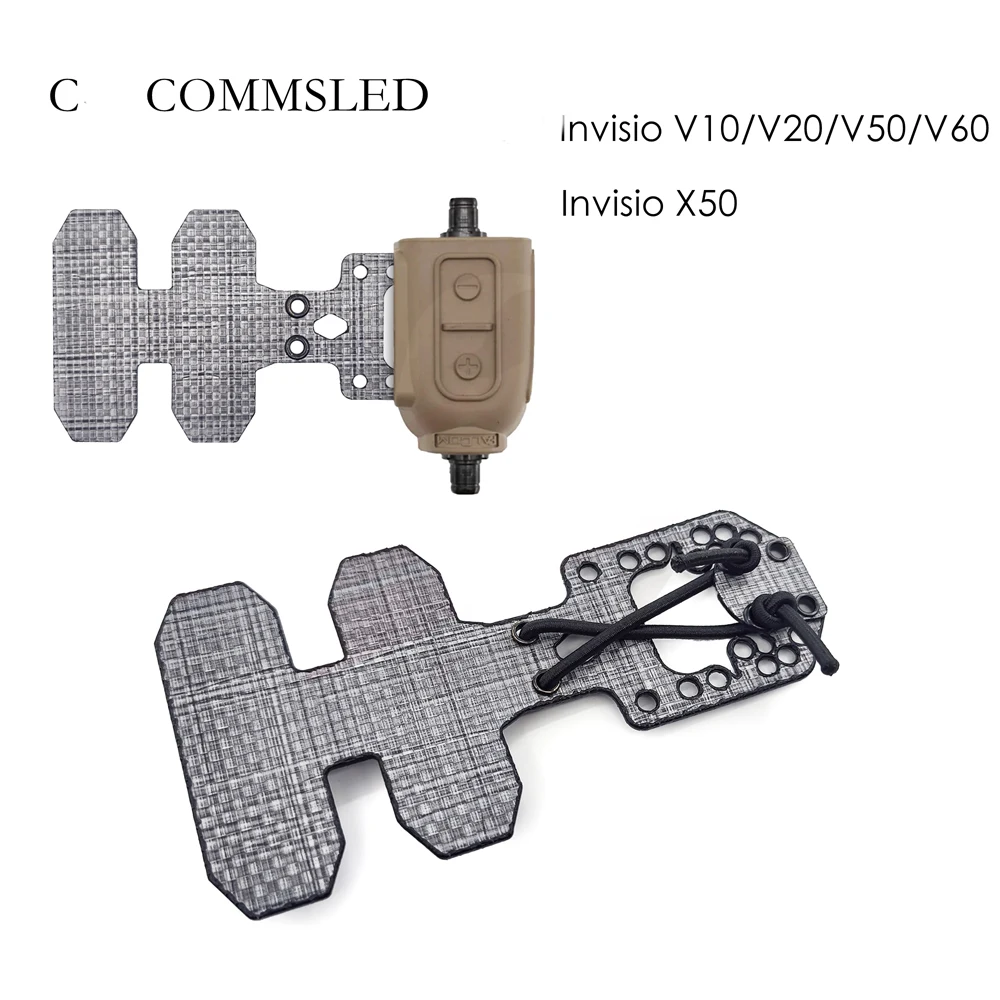 Tactical Vest Universal PTT Fixed Extension Board V60/U94 MOLLE Mounting Plate Imported