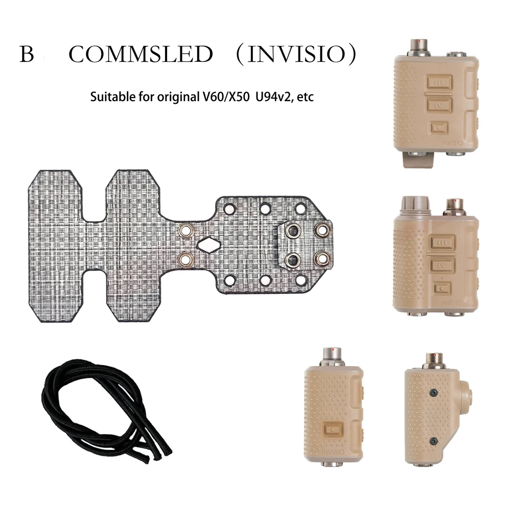 Tactical Vest Universal PTT Fixed Extension Board V60/U94 MOLLE Mounting Plate Imported
