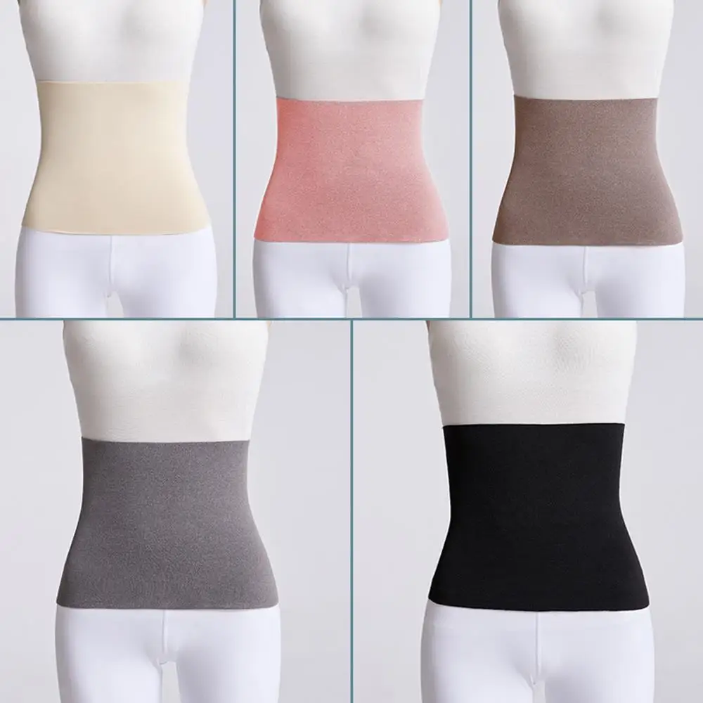 Pressure Warmer Inner Wear Waist Support Waist Protector Autumn Winter Warm Women Abdomen Back Elastic Thermal Belly Protector