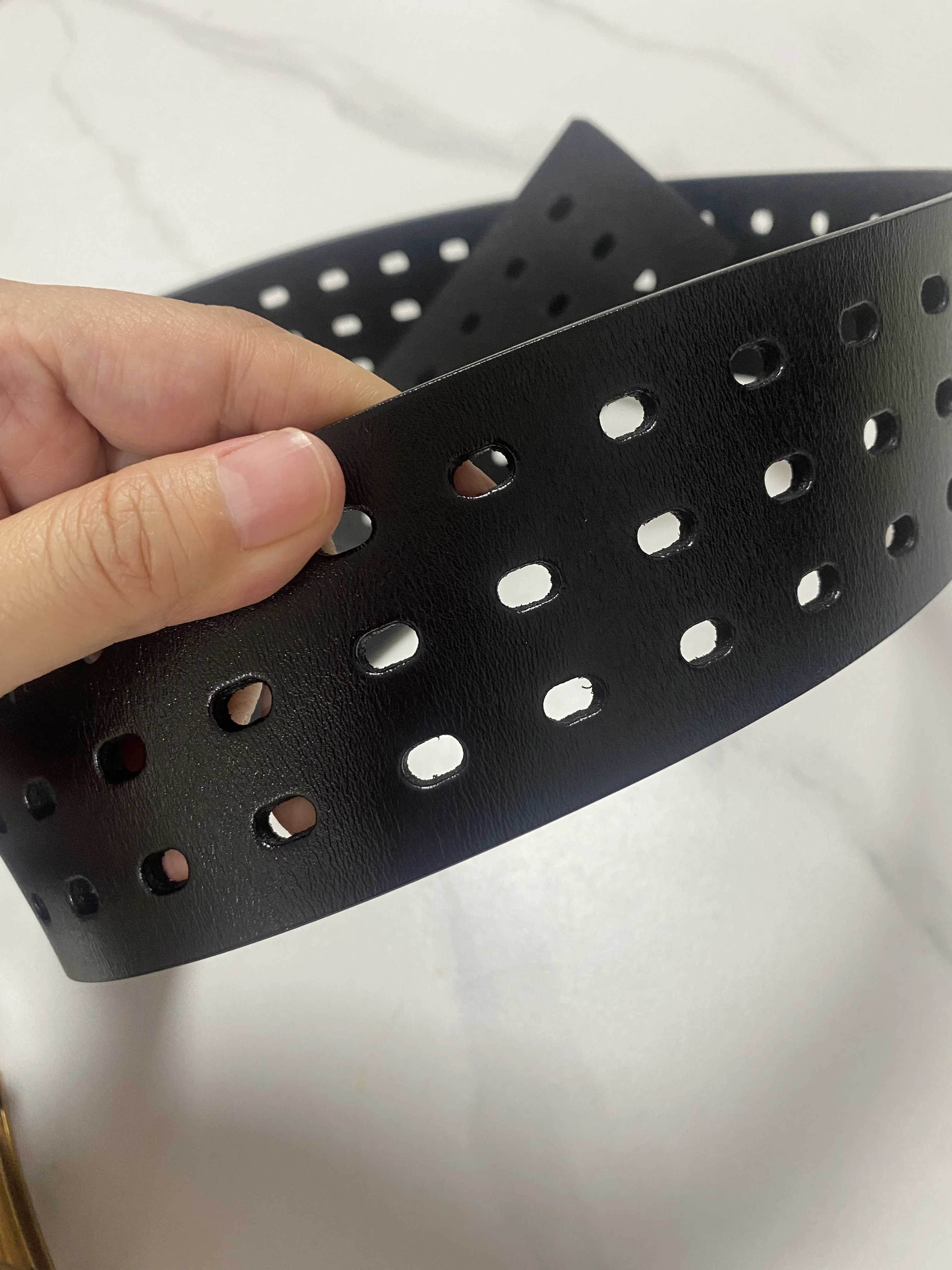 Women's Runway Fashion Genuine Leather Gold Buckle Cummerbunds Female Dress Corsets Waistband Belts Decoration Wide Belt R1520