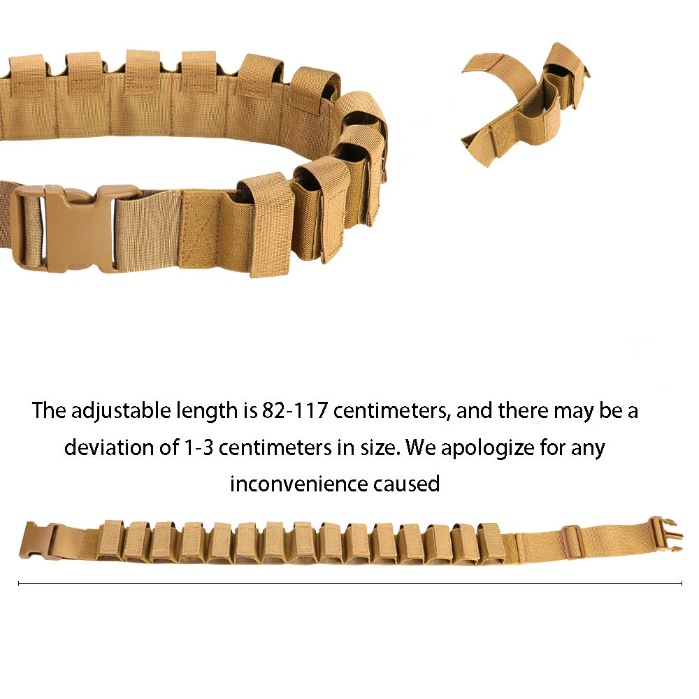 Tactical 15 Grenade Model Shoulder Strap, Tactical Waist Belt Storage Strap, Toolkit Grenade Storage Strap