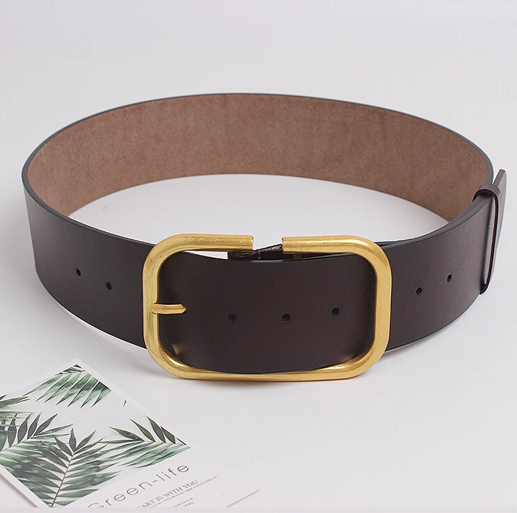 Women's runway fashion genuine leather Cummerbunds female Dress Corsets Waistband Belts decoration wide belt R3109