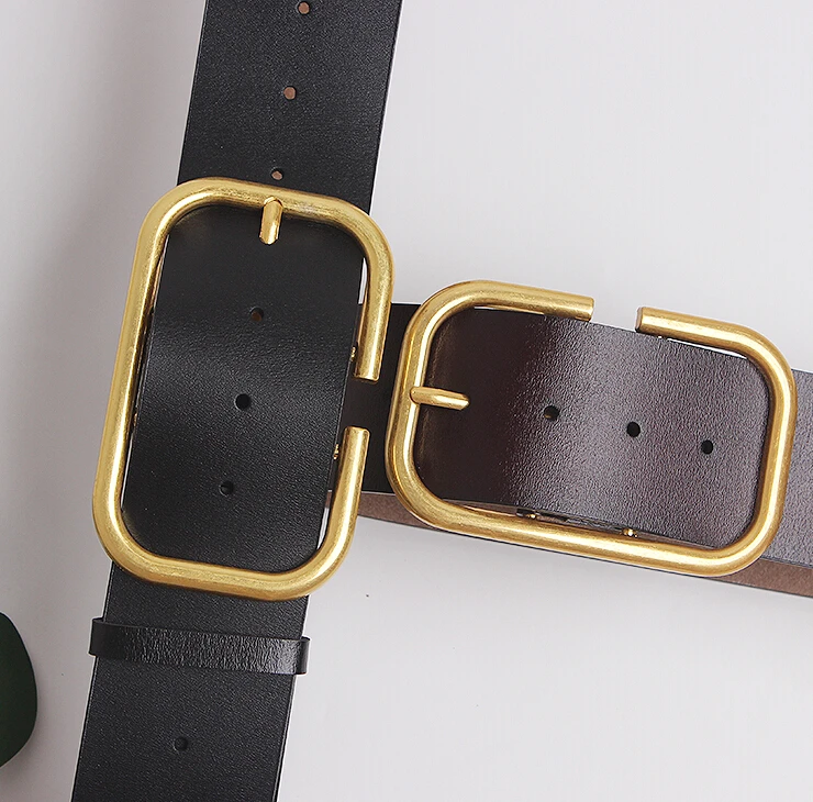 Women's runway fashion genuine leather Cummerbunds female Dress Corsets Waistband Belts decoration wide belt R3109