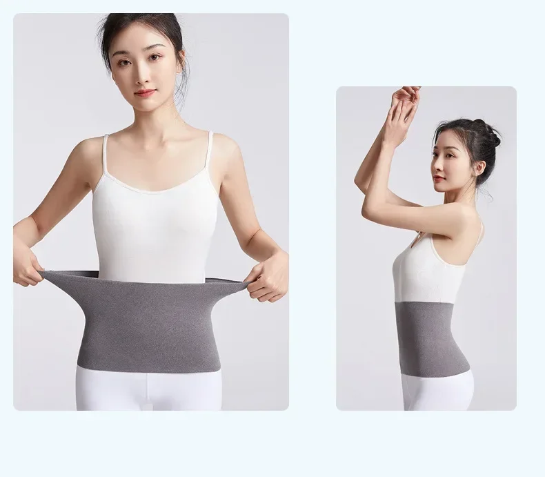 Elastic Cotton Cloth Unisex Thermal Waist Support Abdomen Back Pressure Warmer Inner Wear Winter Cummerbund Stoma Bag Support
