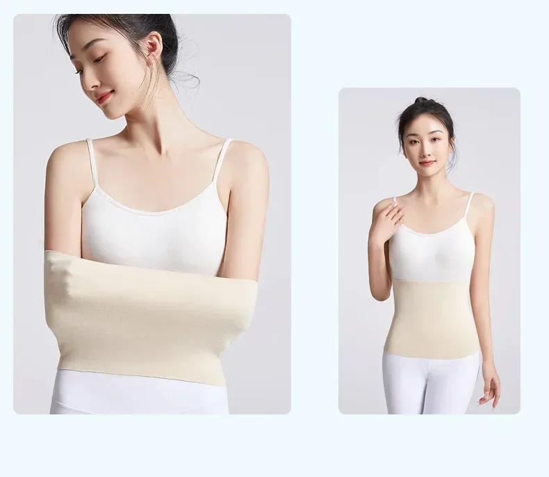 Elastic Cotton Cloth Unisex Thermal Waist Support Abdomen Back Pressure Warmer Inner Wear Winter Cummerbund Stoma Bag Support