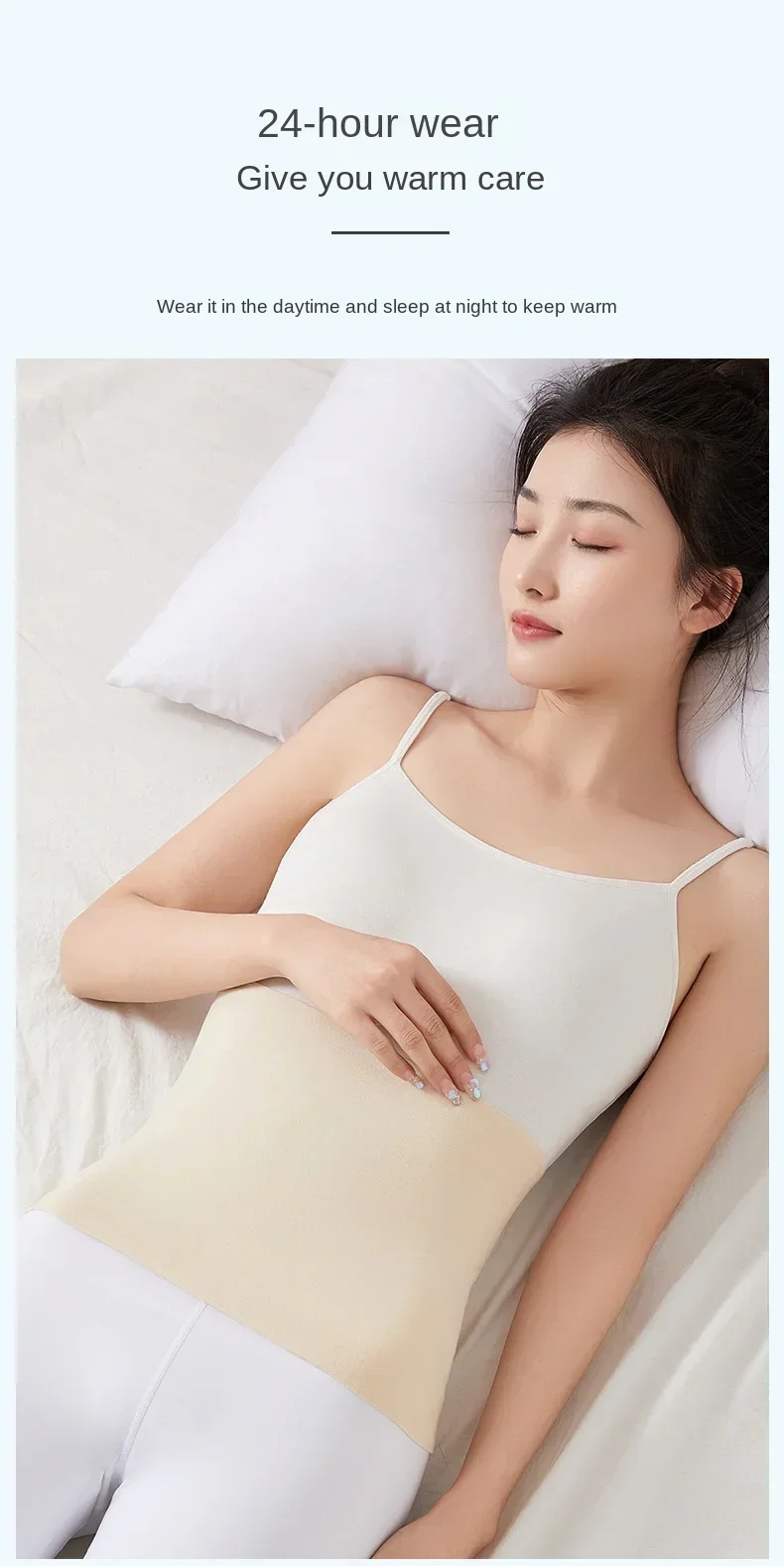 Elastic Cotton Cloth Unisex Thermal Waist Support Abdomen Back Pressure Warmer Inner Wear Winter Cummerbund Stoma Bag Support